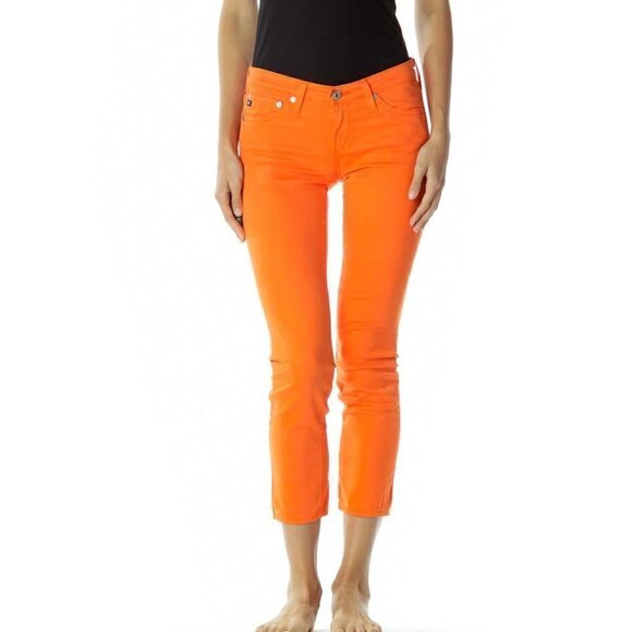 Ag Adriano Goldschmied Denim - Adriano Goldschmied Orange Velvet Texture Pants